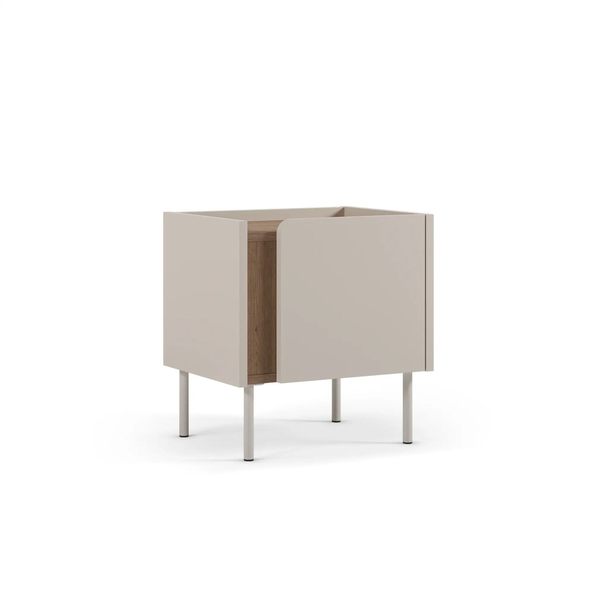 Lomar Nattbord 45,5x47,8x35 cm - Naturlig eik sandstein