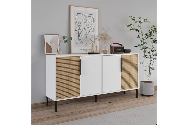 Lorien Konsollbord 150 cm - Hvit/Eik - Møbler - Bord - Avlastningsbord - Gangbord