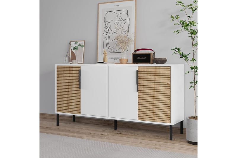 Lorien Konsollbord 150 cm - Hvit/Eik - Møbler - Bord - Avlastningsbord - Gangbord