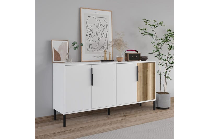 Lorien Konsollbord 150 cm - Hvit/Eik - Møbler - Bord - Avlastningsbord - Gangbord