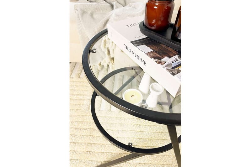 Lorigulla Sidebord 42x35 cm - Svart - Møbler - Bord - Avlastningsbord - Lampebord & sidebord