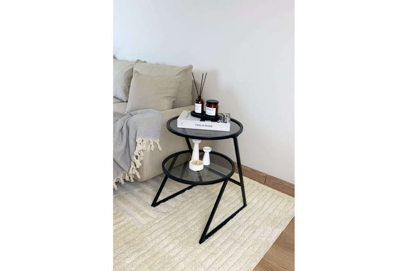 Lorigulla Sidebord 42x42 cm - Svart/Grå - Møbler - Bord - Avlastningsbord - Lampebord & sidebord