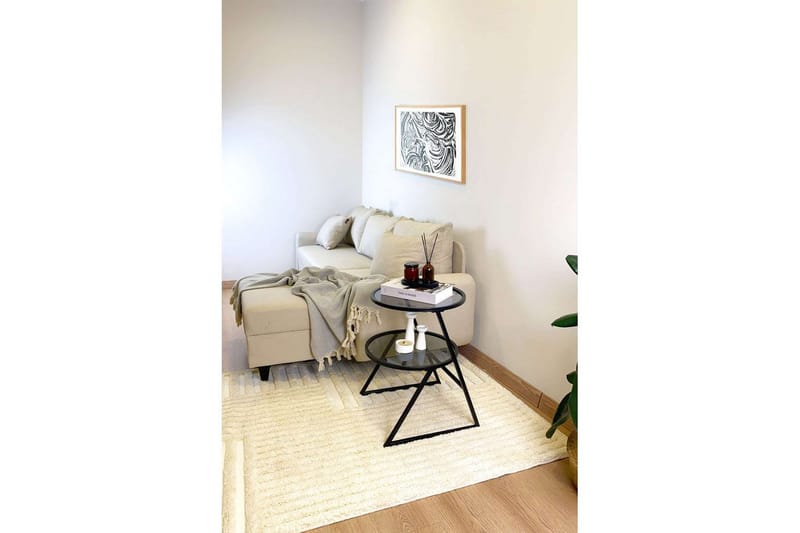 Lorigulla Sidebord 42x42 cm - Svart/Grå - Møbler - Bord - Avlastningsbord - Lampebord & sidebord