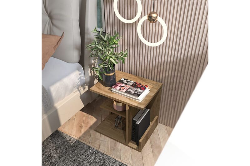 Lorik Nattbord 45 cm - Eik - Møbler - Bord - Avlastningsbord - Sengebord & nattbord
