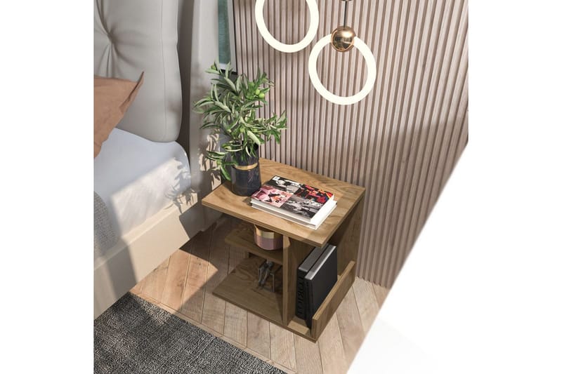 Lorik Nattbord 45 cm - Eik - Møbler - Bord - Avlastningsbord - Sengebord & nattbord