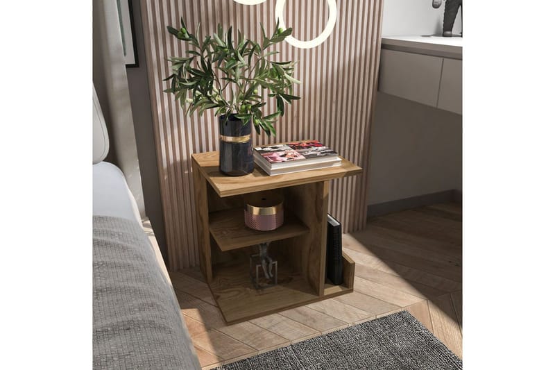 Lorik Nattbord 45 cm - Eik - Møbler - Bord - Avlastningsbord - Sengebord & nattbord