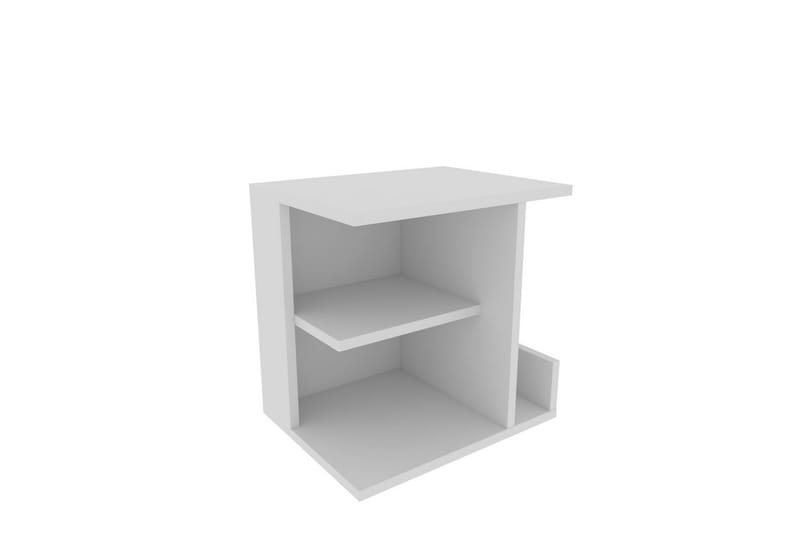 Lorik Nattbord 45 cm - Hvit - Møbler - Bord - Avlastningsbord - Sengebord & nattbord