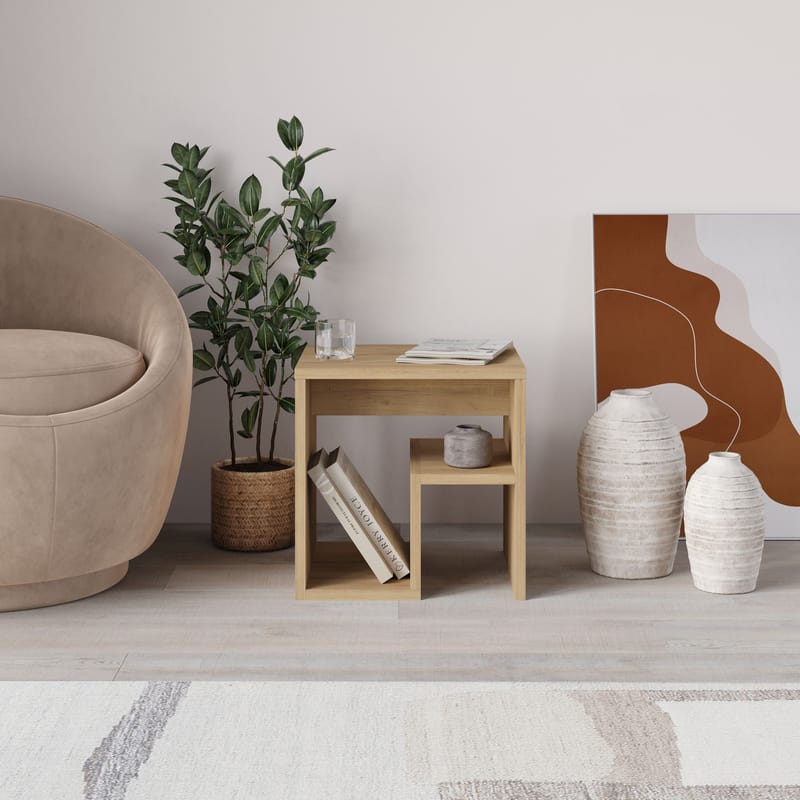 Lumira Sidebord 40 cm - Sapphire Oak - Møbler - Bord - Avlastningsbord - Lampebord & sidebord