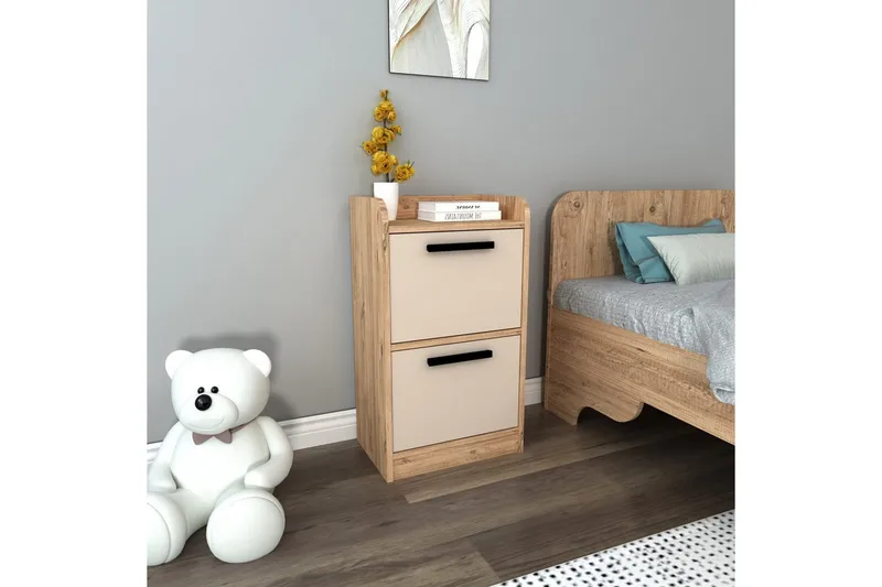 Luses Nattbord 45 cm - Natur/Beige - Møbler - Bord - Avlastningsbord - Sengebord & nattbord