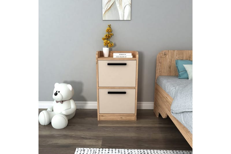 Luses Nattbord 45 cm - Natur/Beige - Møbler - Bord - Avlastningsbord - Sengebord & nattbord