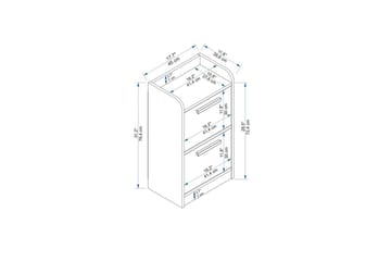 Luses Nattbord 45 cm - Natur/Beige - Møbler - Bord - Avlastningsbord - Sengebord & nattbord