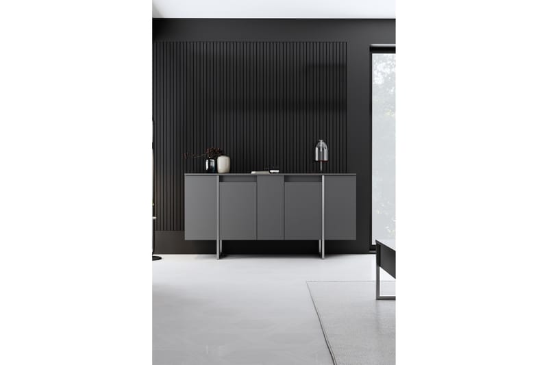 Luxe Konsollbord 160 cm - Antrasitt/Sølv - Møbler - Bord - Avlastningsbord - Gangbord