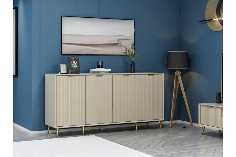 Luxe Konsollbord 180 cm - Sandstein - Møbler - Bord - Avlastningsbord - Gangbord