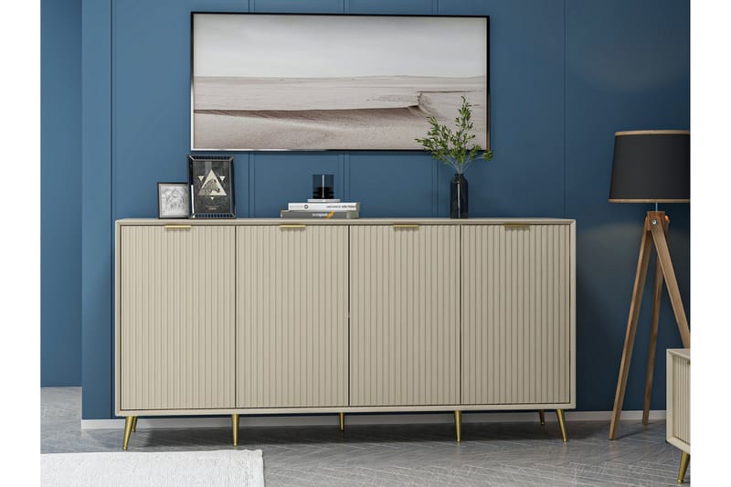 Luxe Konsollbord 180 cm - Sandstein - Møbler - Bord - Avlastningsbord - Gangbord