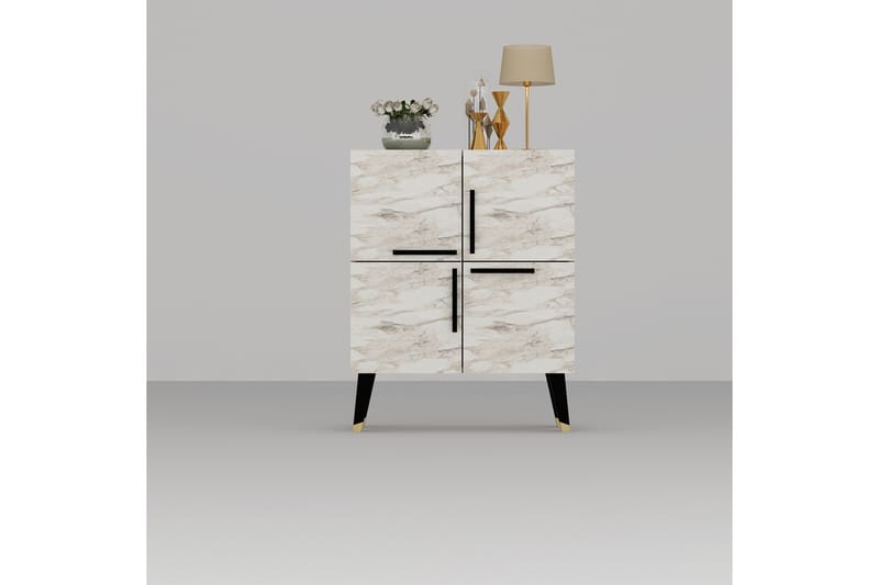 Makro Konsollbord 70 cm - Hvit/Svart - Møbler - Bord - Avlastningsbord - Gangbord