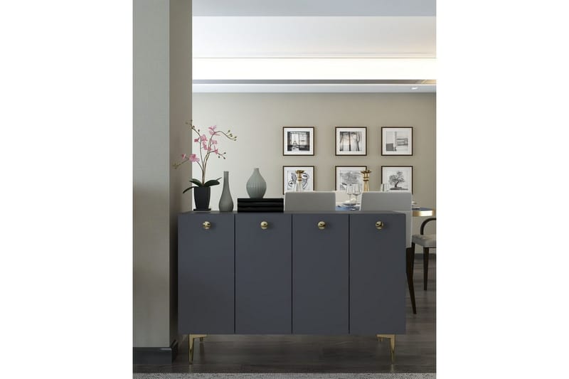 Mangvar Konsollbord 120 cm - Antrasitt/Gull - Møbler - Bord - Avlastningsbord - Gangbord