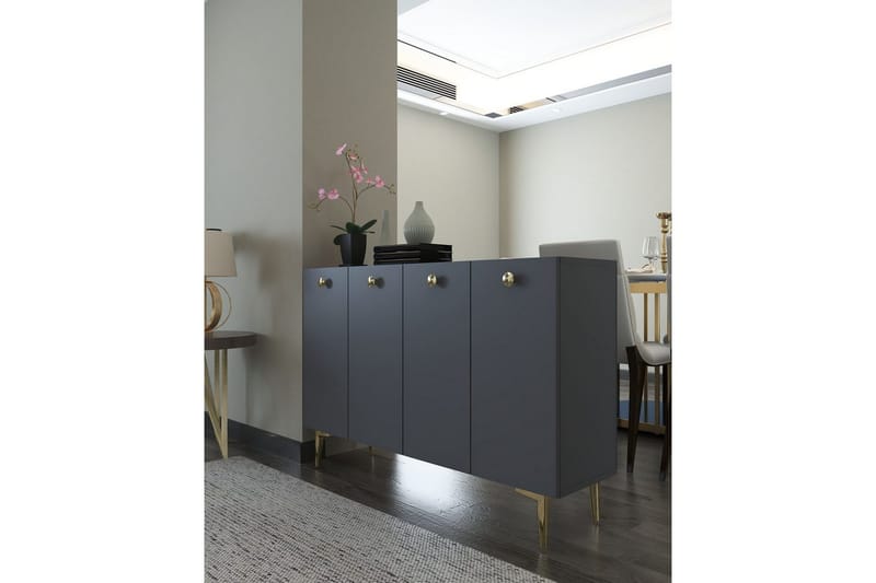 Mangvar Konsollbord 120 cm - Antrasitt/Gull - Møbler - Bord - Avlastningsbord - Gangbord