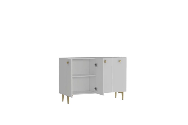 Mangvar Konsollbord 120 cm - Hvit/Gull - Møbler - Bord - Avlastningsbord - Gangbord