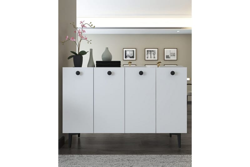 Mangvar Konsollbord 120 cm - Hvit/Svart - Møbler - Bord - Avlastningsbord - Gangbord