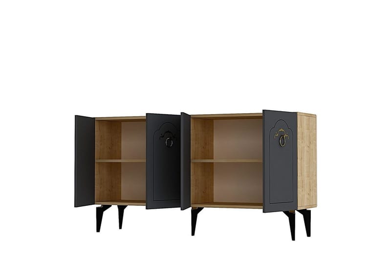 Maren Konsollbord 150 cm - Eik/Antrasitt - Møbler - Bord - Avlastningsbord - Gangbord