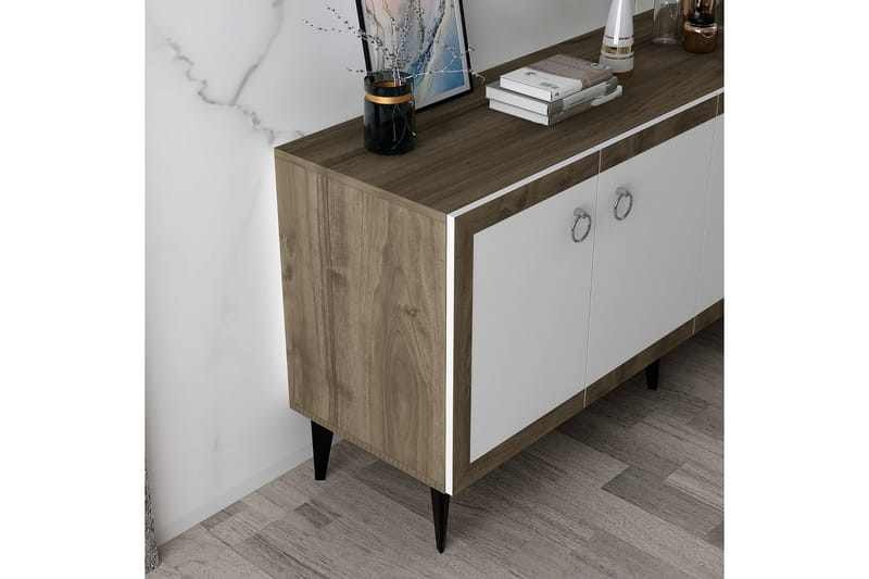 Masahide Konsollbord 150 cm - Valnøtt/Hvit - Møbler - Bord - Avlastningsbord - Gangbord