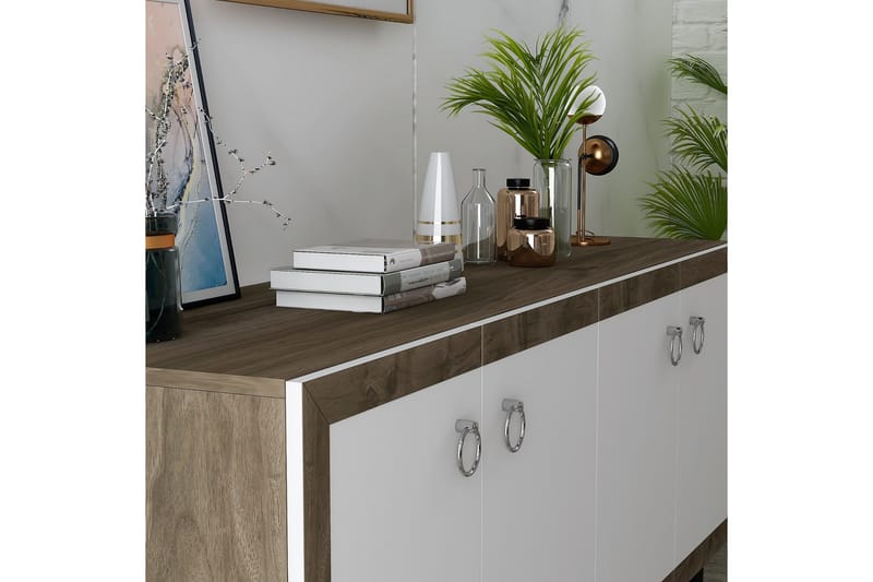 Masahide Konsollbord 150 cm - Valnøtt/Hvit - Møbler - Bord - Avlastningsbord - Gangbord