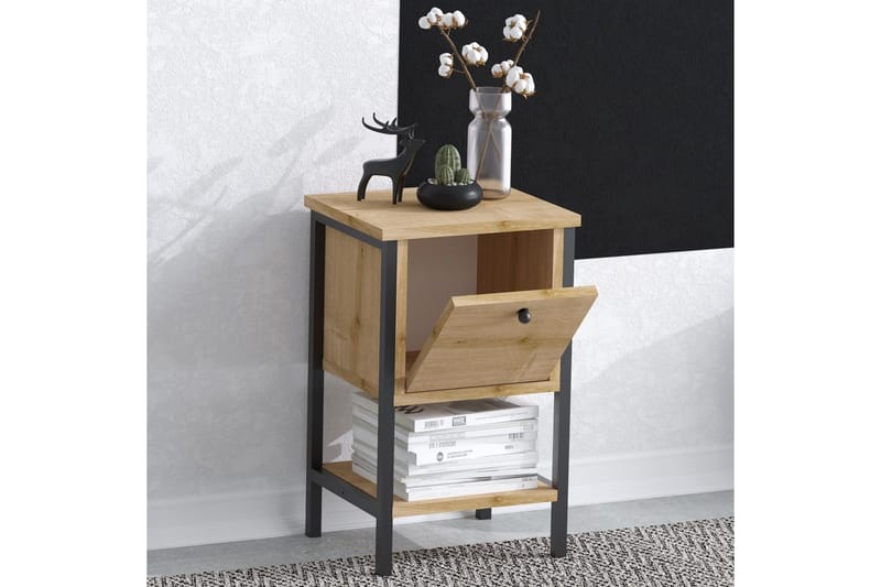 Matar Sidebord 35 cm - Brun/Svart - Møbler - Bord - Avlastningsbord - Lampebord & sidebord