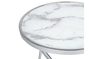 Meerah Sidebord Marmoreffekt - Hvit - Møbler - Bord - Avlastningsbord - Settbord