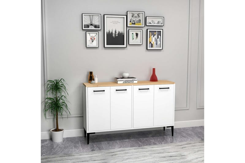 Merion Konsollbord 120 cm - Eik/Hvit - Møbler - Bord - Avlastningsbord - Gangbord