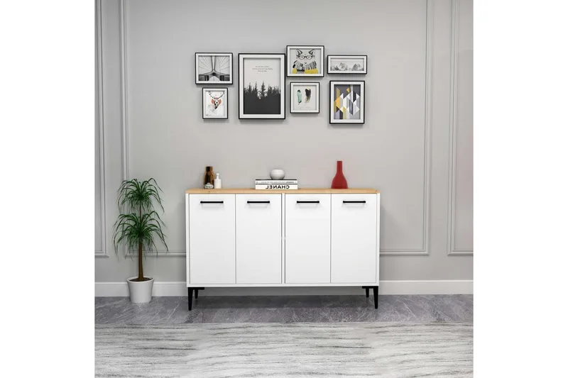 Merion Konsollbord 120 cm - Eik/Hvit - Møbler - Bord - Avlastningsbord - Gangbord