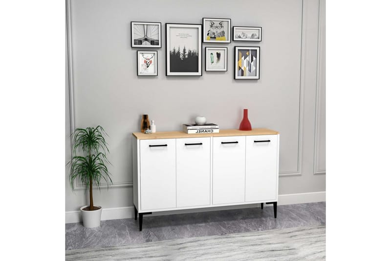 Merion Konsollbord 120 cm - Eik/Hvit - Møbler - Bord - Avlastningsbord - Gangbord