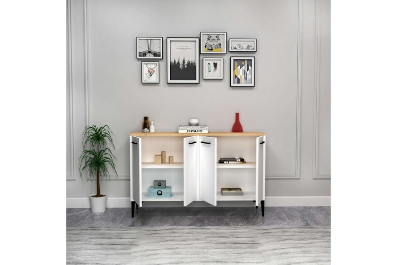 Merion Konsollbord 120 cm - Eik/Hvit - Møbler - Bord - Avlastningsbord - Gangbord