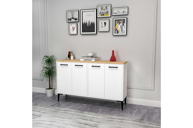 Merion Konsollbord 120 cm - Eik/Hvit - Møbler - Bord - Avlastningsbord - Gangbord