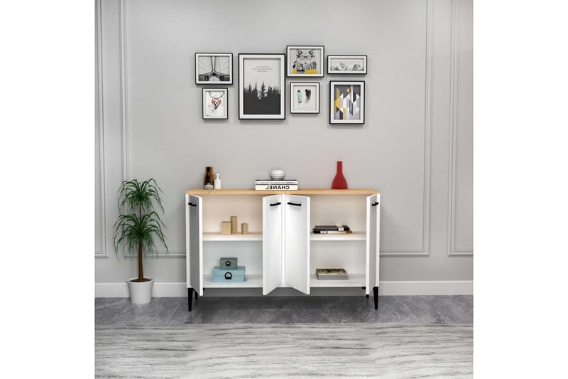Merion Konsollbord 120 cm - Eik/Hvit - Møbler - Bord - Avlastningsbord - Gangbord