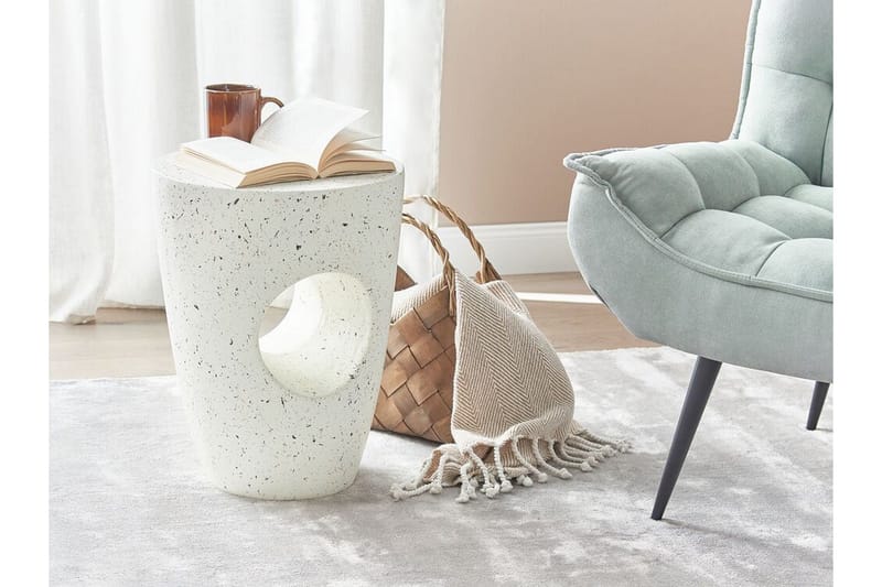 Merritt Sidebord 37 cm - Hvit - Møbler - Bord - Avlastningsbord - Lampebord & sidebord