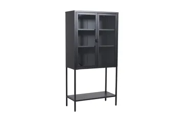Misha Skap 75 cm - Sort - Oppbevaring - Skap - Vitrineskap