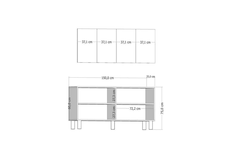Mittopuri Konsollbord 150 cm - Brun - Møbler - Bord - Avlastningsbord - Gangbord