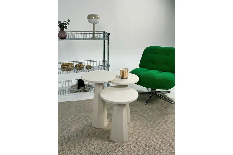 Miu Settbord 35 cm - Krem - Møbler - Bord - Avlastningsbord - Settbord