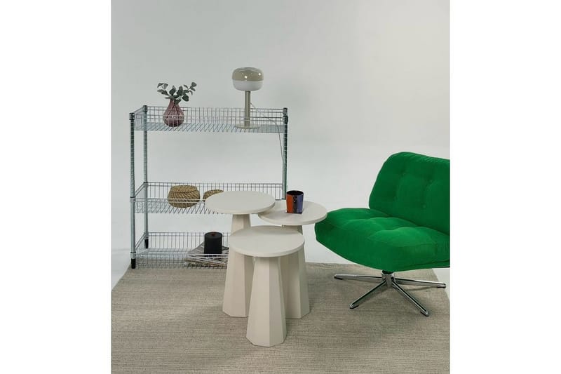 Miu Settbord 35 cm - Krem - Møbler - Bord - Avlastningsbord - Settbord