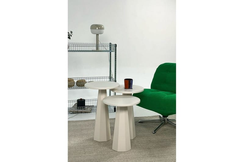 Miu Settbord 35 cm - Krem - Møbler - Bord - Avlastningsbord - Settbord