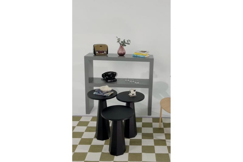 Miu Settbord 35 cm - Sort - Møbler - Bord - Avlastningsbord - Settbord