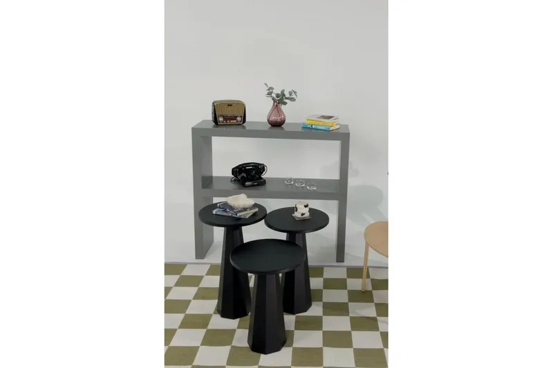 Miu Settbord 35 cm - Sort - Møbler - Bord - Avlastningsbord - Settbord