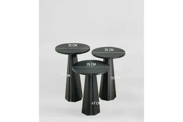 Miu Settbord 35 cm - Sort - Møbler - Bord - Avlastningsbord - Settbord