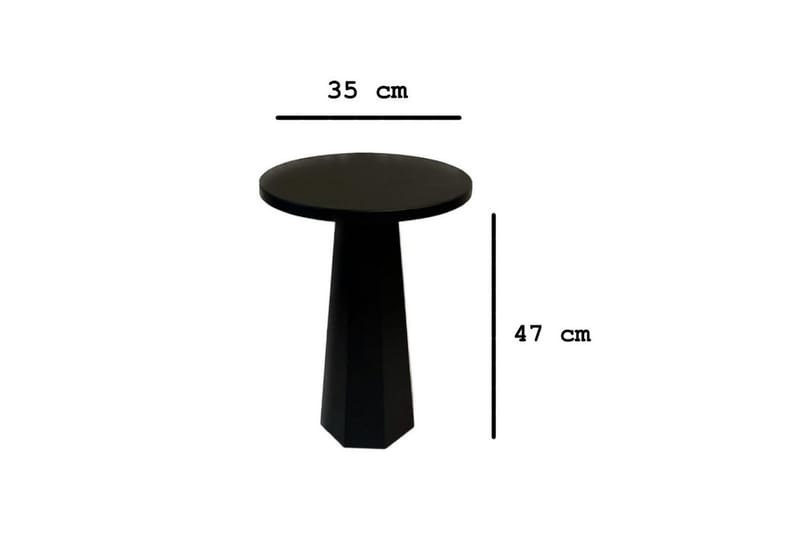 Miu Sidebord 35 cm - Svart - Møbler - Bord - Avlastningsbord - Lampebord & sidebord