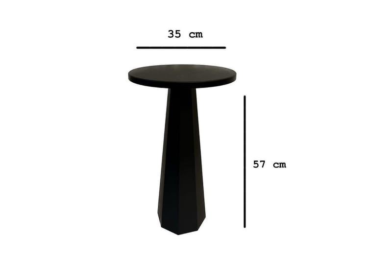 Miu Sidebord 35 cm - Svart - Møbler - Bord - Avlastningsbord - Lampebord & sidebord