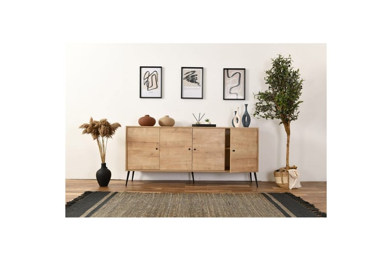 Mjudi Konsollbord 80 cm - Mellomfarget tre - Møbler - Bord - Avlastningsbord - Gangbord