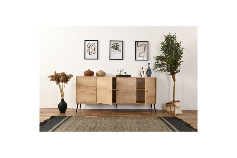 Mjudi Konsollbord 80 cm - Mellomfarget tre - Møbler - Bord - Avlastningsbord - Gangbord