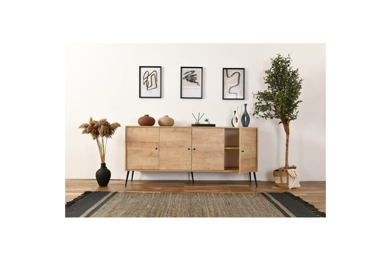 Mjudi Konsollbord 80 cm - Mellomfarget tre - Møbler - Bord - Avlastningsbord - Gangbord