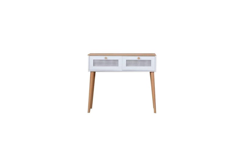 Mjudi Konsollbord 95 cm - Hvit/Lysfarget tre - Møbler - Bord - Avlastningsbord - Gangbord