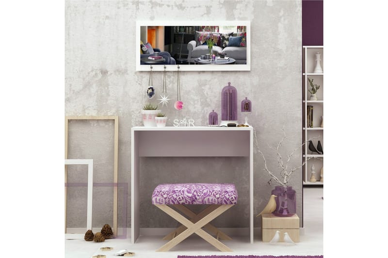 Mod Design Skrivebord 80 cm i Malt Tre - Hvit - Møbler - Bord - Kontorbord - Skrivebord